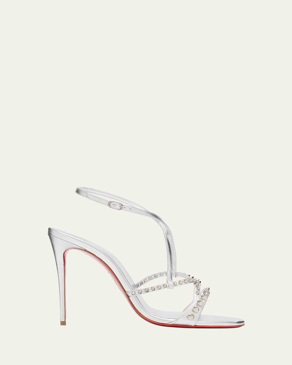 Metallic Spikes Red Sole Sandals
